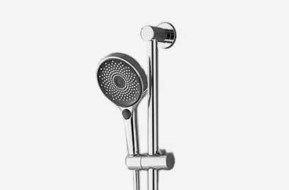 Brushed Bathroom Bathtub Faucet Triple Simple Shower Faucet Set