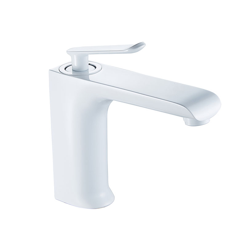 White Hot And Cold Wash Single Hole Basin Faucet